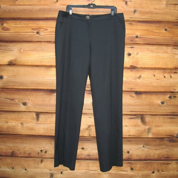 Black Stretch Wool Dress Pants - Picture 2 of 8